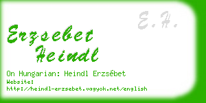 erzsebet heindl business card